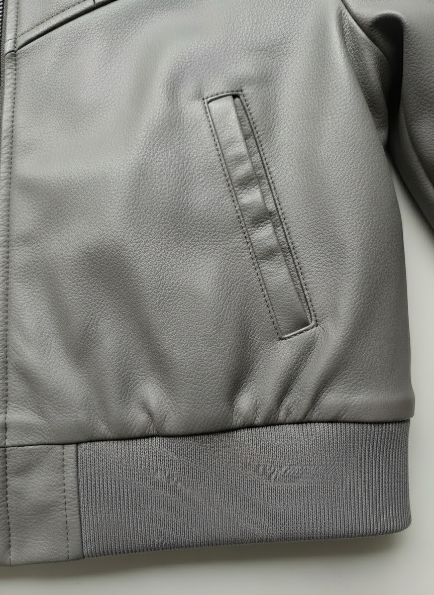 Grey pocket detail without buckle