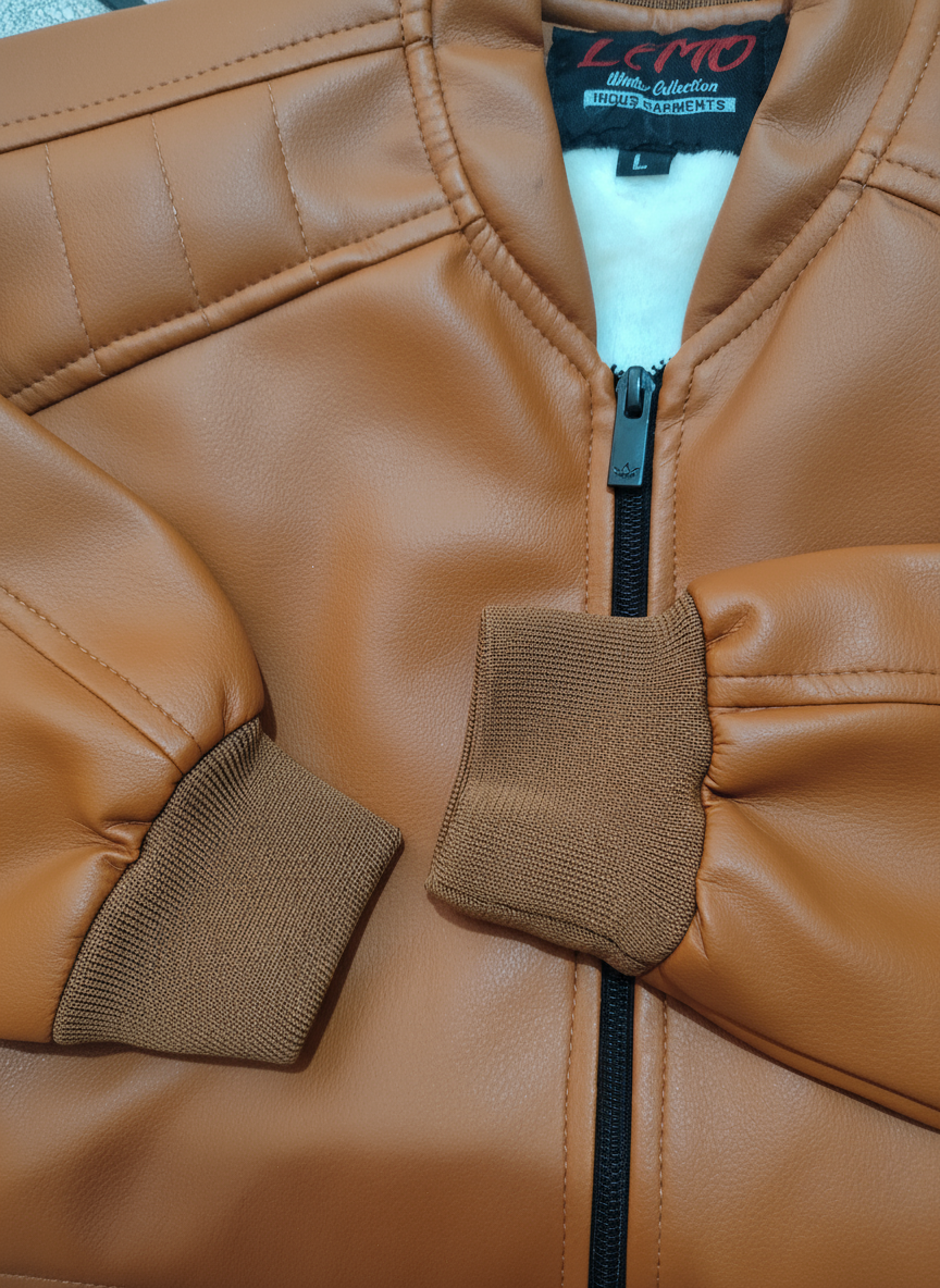 Mustard Orange Jacket Front View