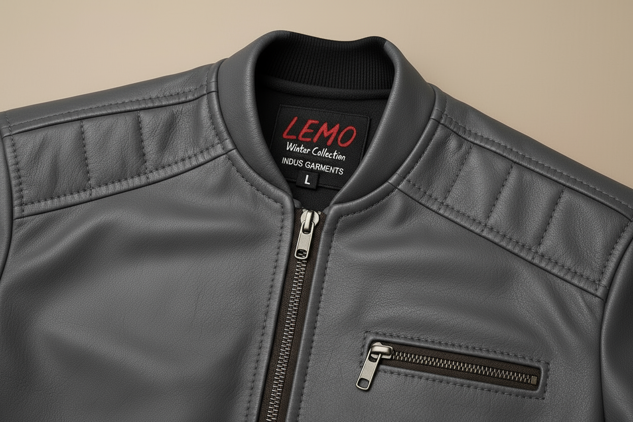 Slate Grey Jacket Collar